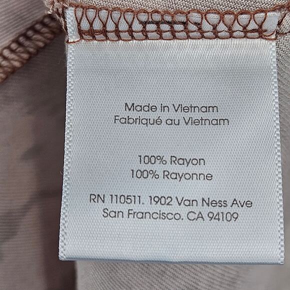 Ingrid + Isabel The Glow Maternity Shower Dress Tan Brown Floral Print Sz Small - Picture 5 of 7